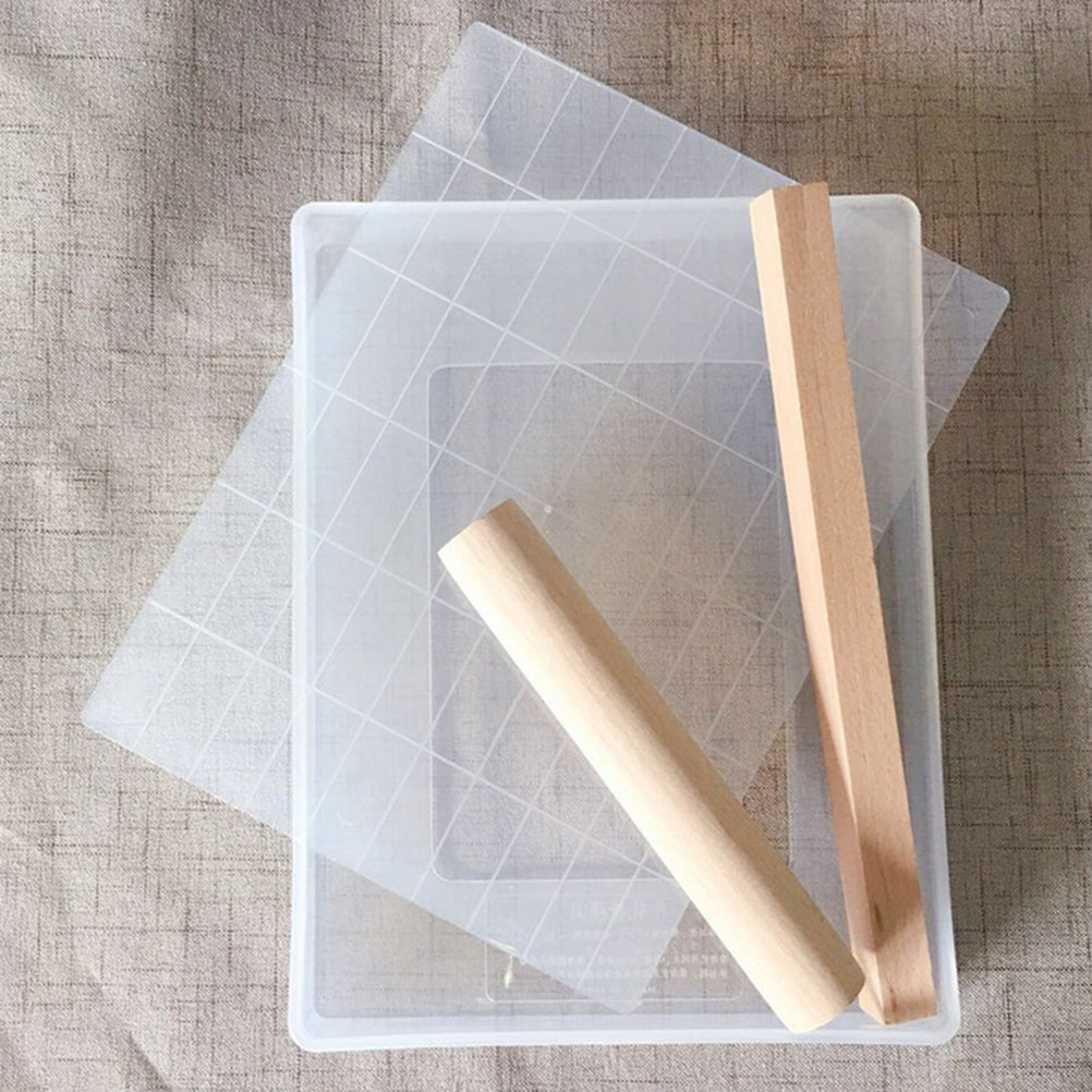 Silicone Baking Mat - Zestaw narzędzi do pieczenia nugatu 4