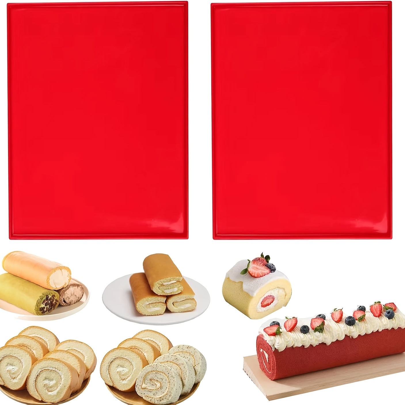 Silicone Baking Mat - 2 silikonowe maty do pieczenia roladek