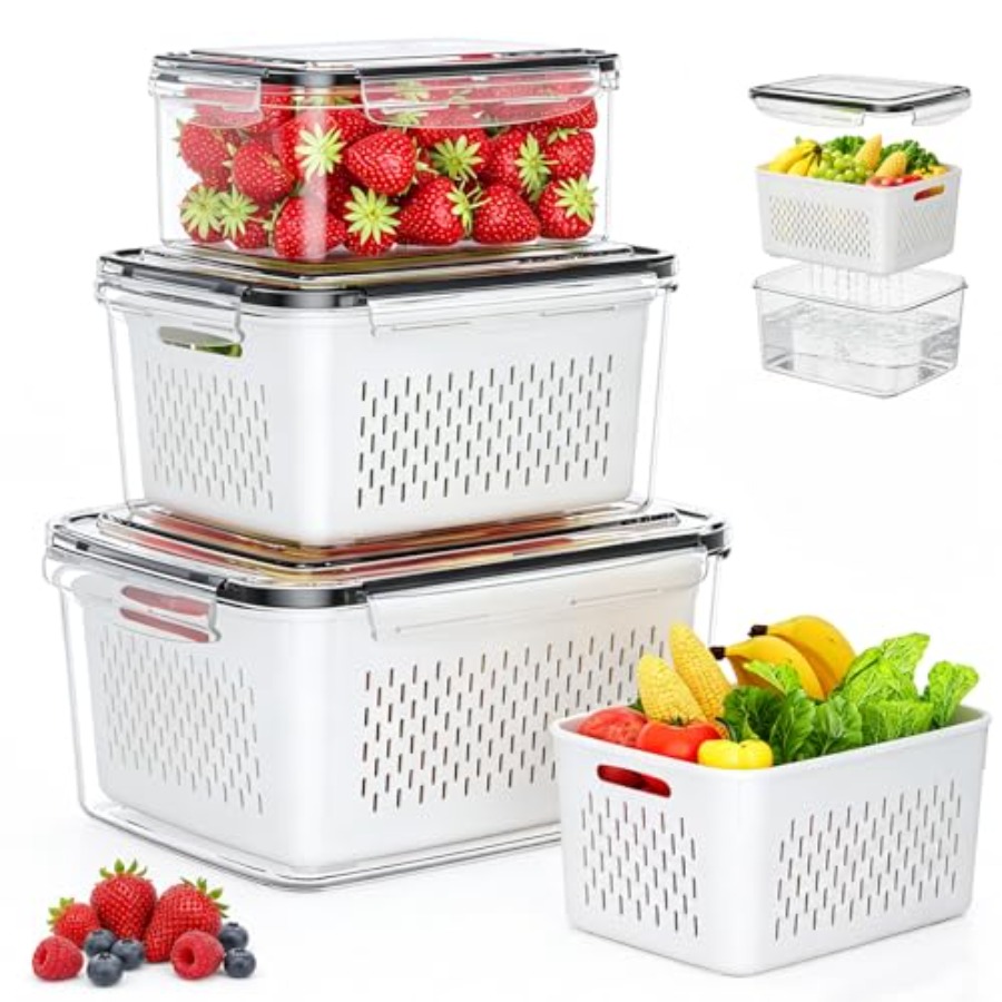 Food Storage Containers - Pojemniki na owoce do lodówki -