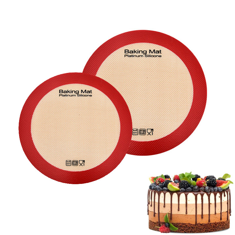 Silicone Baking Mat - Okrągła silikonowa mata do pieczenia, nieprzywierająca,