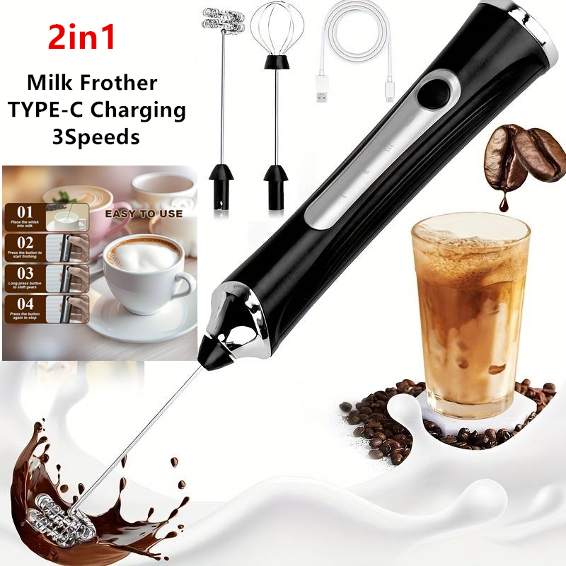 Kitchen Gadgets Must Have - Bezprzewodowy elektryczny spieniacz do mleka i
