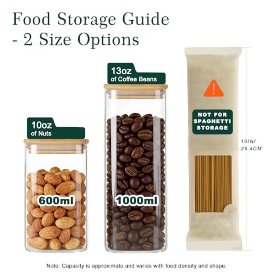 12 sztuk kwadratowych szklanyc – Food Storage Containers recenzja i cena