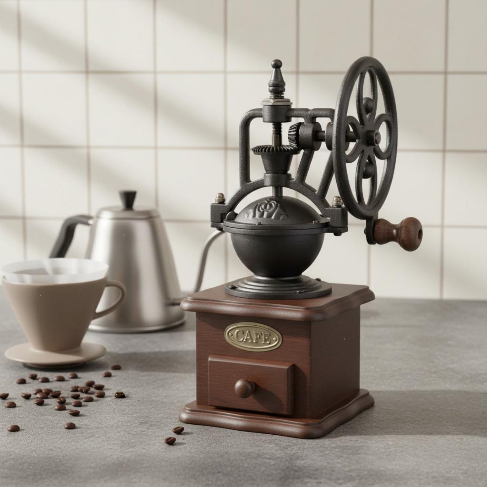 Ręczny młynek do kawy w stylu  – Kitchen Gadgets Vintage recenzja i cena