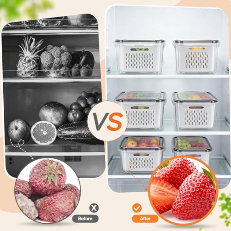 Pojemniki na owoce do lodówki  – Food Storage Containers recenzja i cena